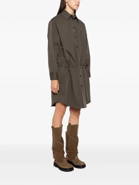 Rochie tip cămașă Mm6 Maison Margiela cu cordon maro
