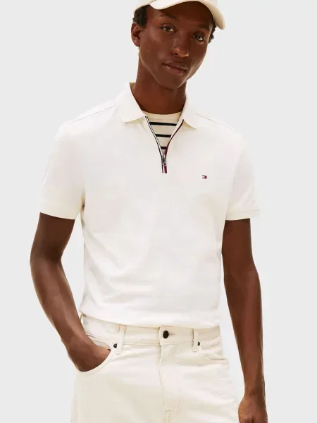 Поло Tommy Hilfiger біле