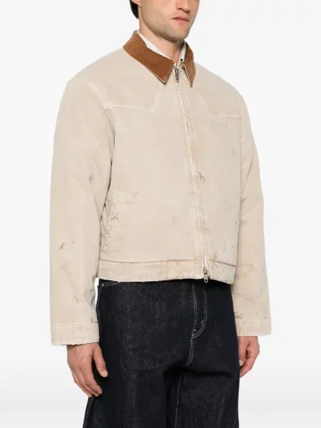 Με κολάρο μπουφάν Balenciaga κοτλέ με φθαρμένο εφέ