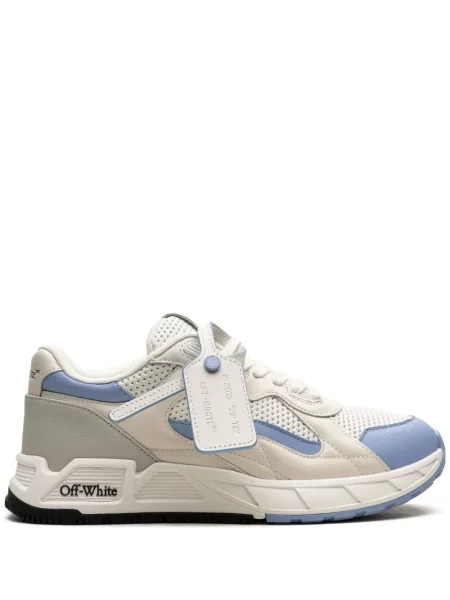Sneakerși Off-white din piele alb