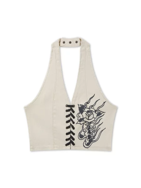 Ed Hardy Top nebielená čierna
