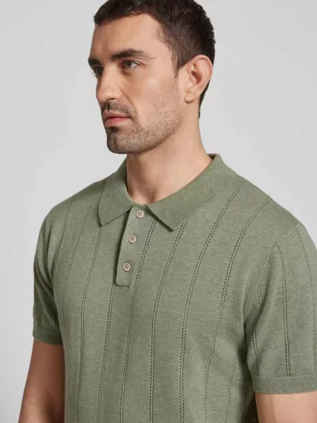 Koszulka polo o kroju slim fit z detalem z logo Colours & Sons biała