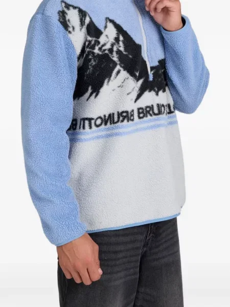 Bluza z kapturem Brunotti niebieska