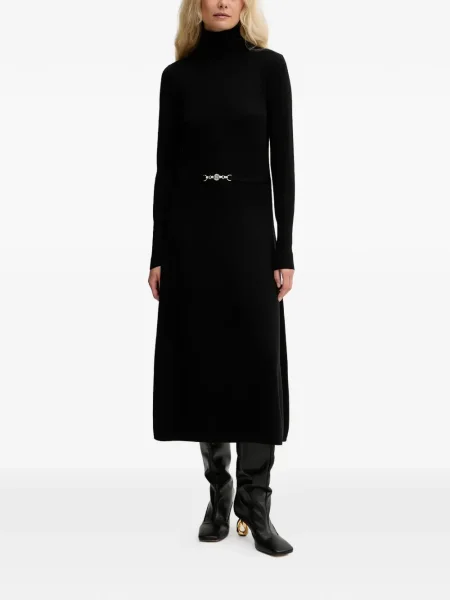 Rochie midi Fracomina până la genunchi de costum negru