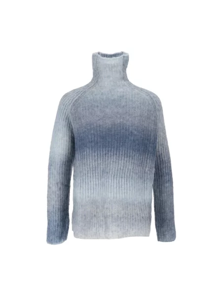 Sweter z golfem Kangra niebieski