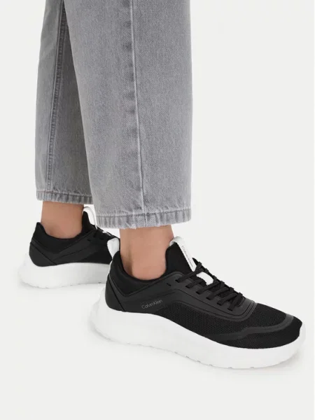 Calvin Klein Superge Light Eva Run Sock Mesh Lycra črna