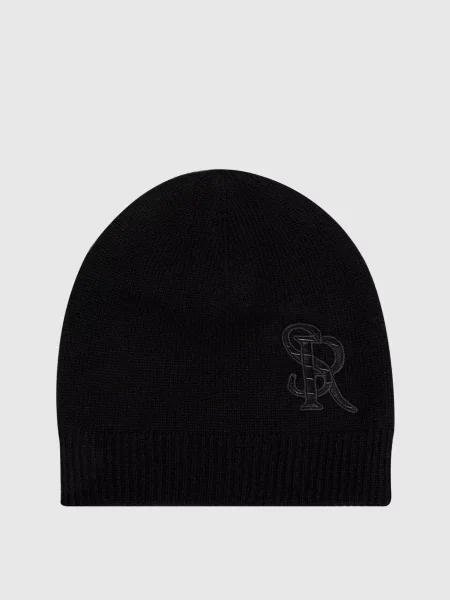 Кожаная шапка Stefano Ricci черная