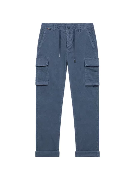 Pantaloni cargo Mason's cu cordon albastru