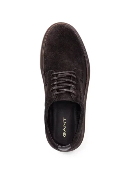 Fűzős szarvasbőr sneaker Gant barna