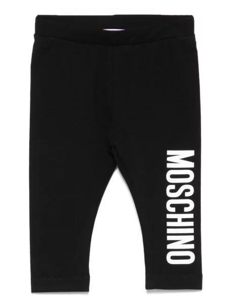 Legginsy dziecięce Moschino czarne