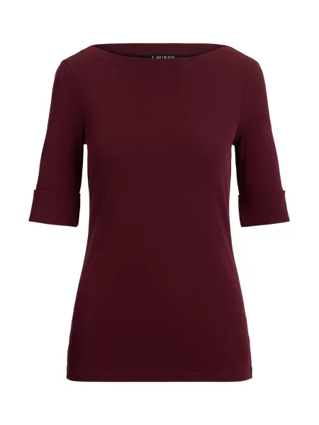 Lauren Ralph Lauren Tricou Judy bordeaux roșu