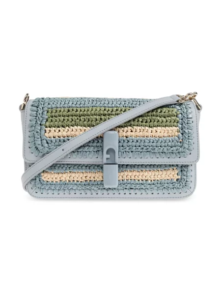 Furla torebka crossbody Iride S Crossbody niebieska