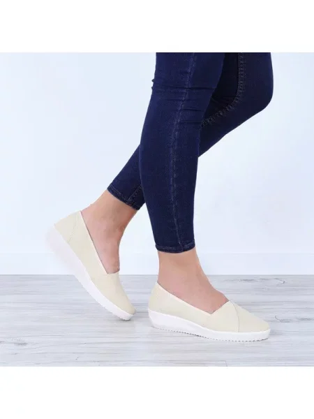 Slip-on полуотворени обувки Resti бяло