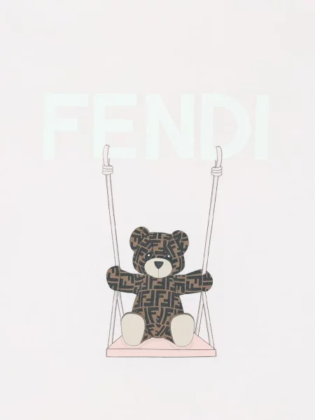 Torba dziecięca Fendi różowa