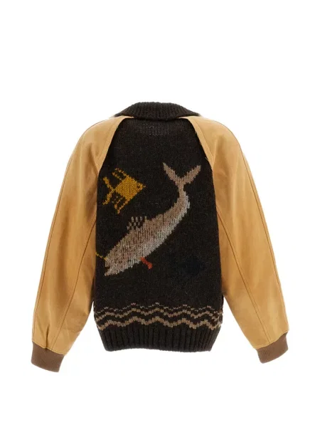 Cardigan Khoki tricotate maro