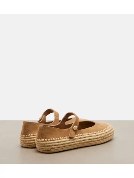 Espadrile Loewe din piele de căprioară bej