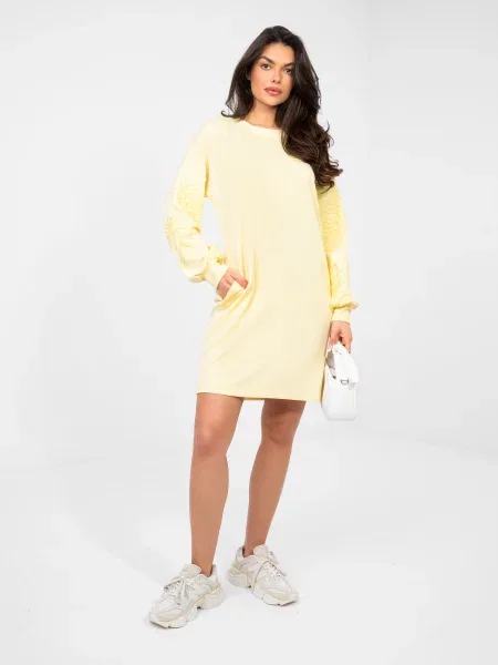 Rochie Rue Paris cu broderie alb