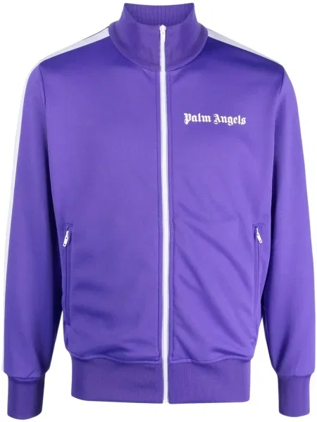 Geacă Palm Angels cu imagine alergare violet