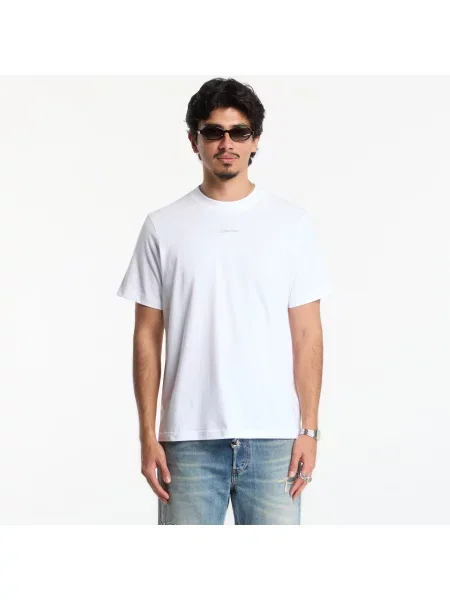 Tricou Calvin Klein Jeans Ss Easy Retro Ca Bright White M alb