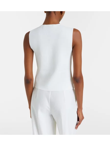 Vestă Max Mara tricotate alb
