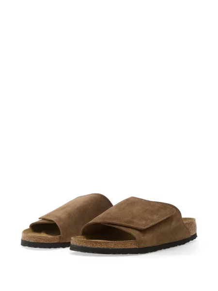 Sandale Birkenstock din piele de căprioară maro