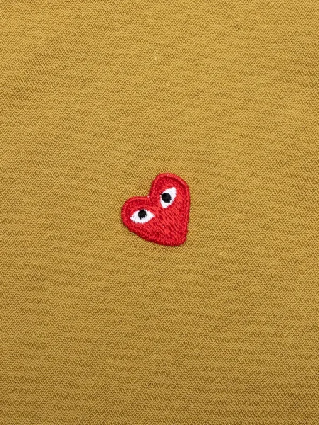 Тениска Comme Des Garçons Play със сърца зелено