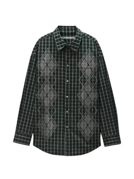 Košile Alexander Wang s argylovým vzorem zelená