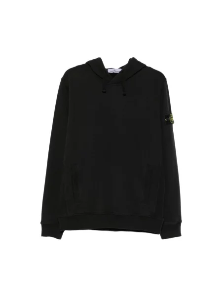 Bluza z kapturem Stone Island z kapturem z kamieniami czarna