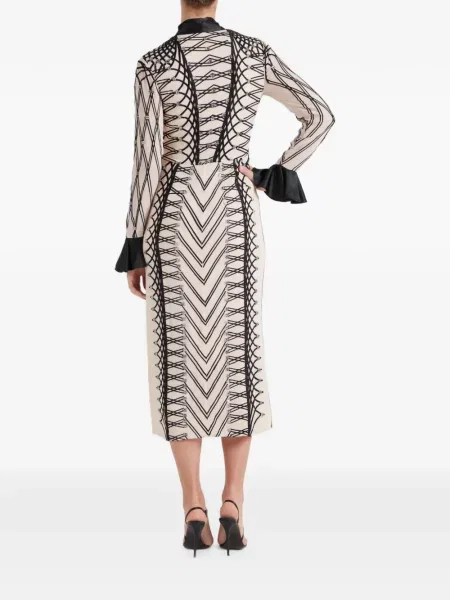 Rochie midi Temperley London cu funde