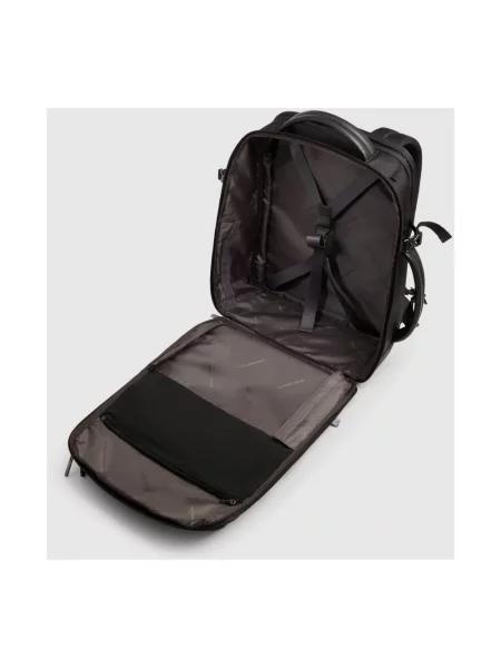 Torba na laptopa Piquadro skórzana czarna