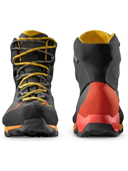 Pánske horolezecké topánky La Sportiva Aequilibrium Trek GTX carbon/yellow sivá