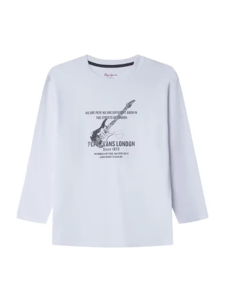 Tricou copii Pepe Jeans alb