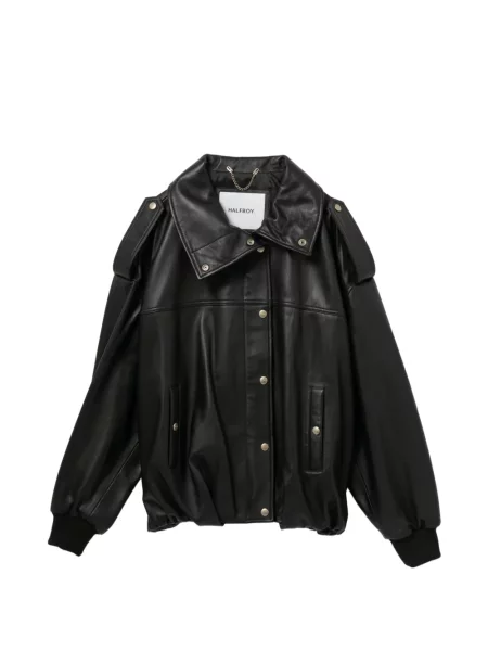 Pocnitură geanta de piele Halfboy negru