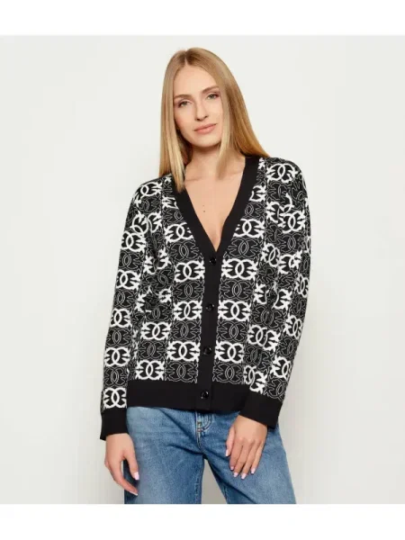 PINKO Cardigan Half Breed negru