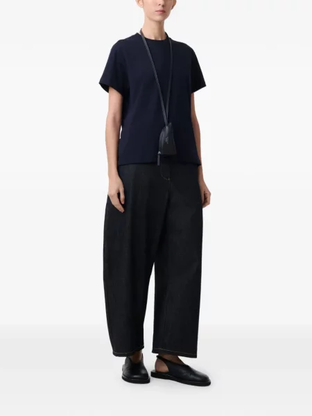 Tricou Studio Nicholson cu decolteu rotund albastru