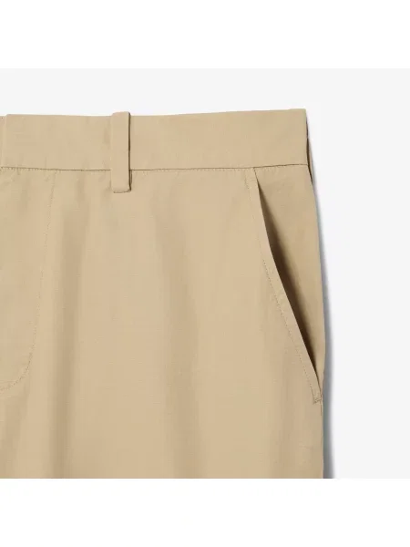 Lacoste Spodnie Chino O Regularnym Kroju Z Bawełnianego Twillu beżowy