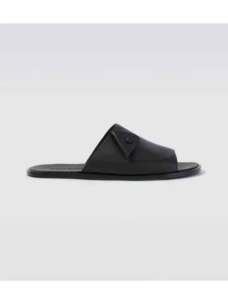 Sandale Manolo Blahnik din piele negru