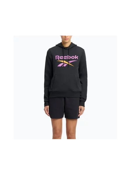 Кофта Reebok Identity Big Logo Fleece black/purple rave/electric amber чорний
