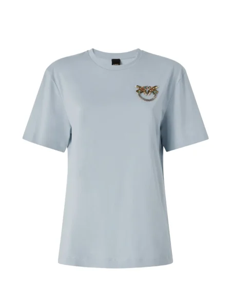 Tricou Pinko cu decolteu rotund albastru