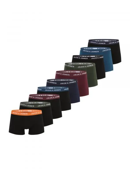 JACK & JONES Boxeri JACSOLID albastru / bleumarin / verde închis / mov zmeură negru