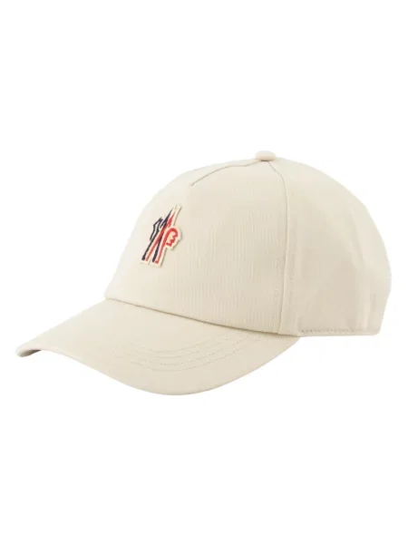 Czapka z daszkiem Moncler z logo beżowa