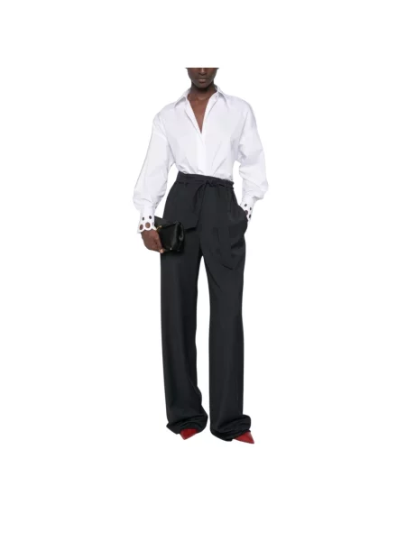 Spodnie Max Mara niebieskie