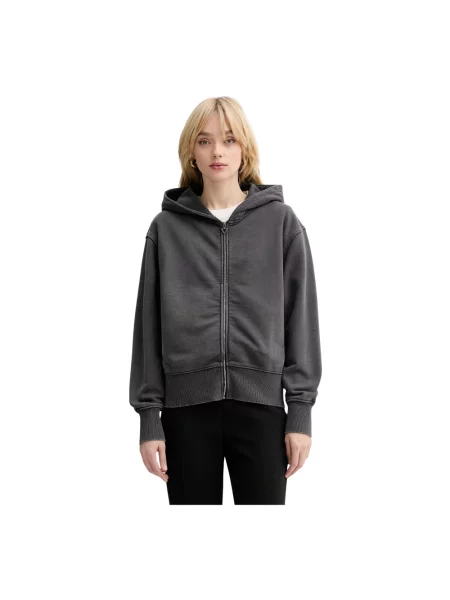Bluza z kapturem Guess z kapturem szara