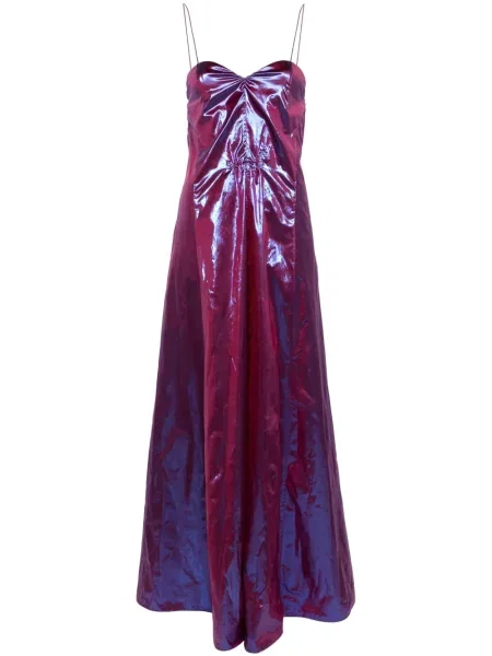 Rochie maxi Forte_forte de costum albastru