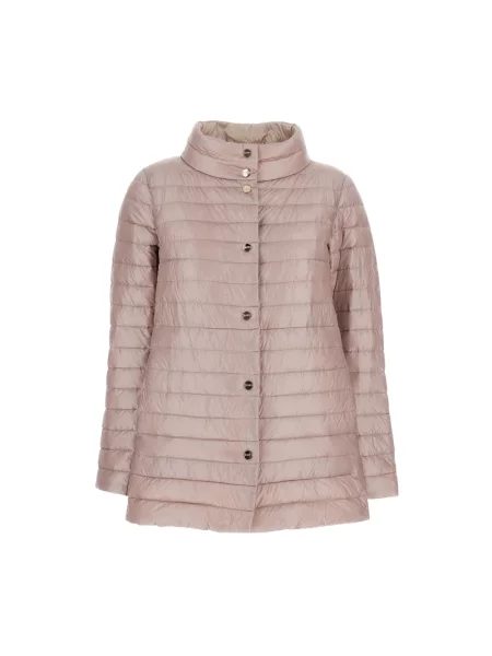 Kurtka Herno w kształcie litery A różowa