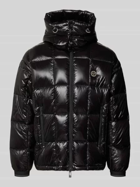 Kurtka pikowana z zamkiem błyskawicznym dwustronnym Armani Exchange czarna