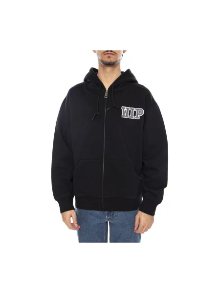 Bluza z kapturem Carhartt Wip z kapturem z kamieniami czarna