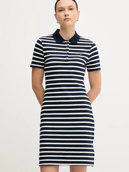 Tommy Hilfiger φόρεμα με ελαστάν μπλε