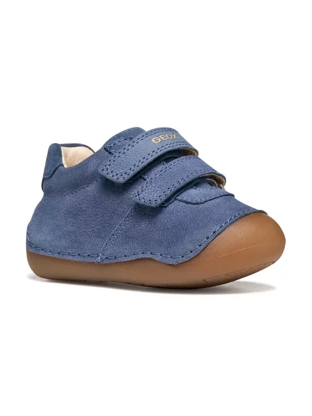 Geox pantofi pentru copii din nubuck TUTIM albastru