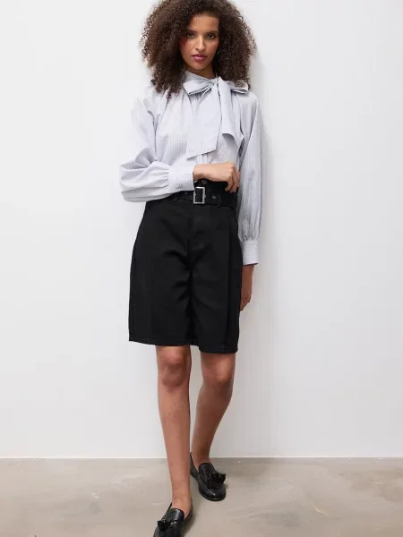 Answear.LAB bluza z viskozo modra